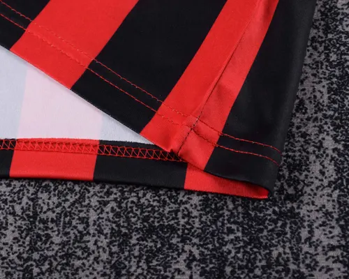 1990-1991 Retro AC Milan Home Football Shirt  Kids Size — view 7