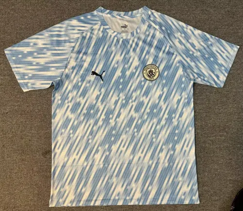 2025/2026 Manchester City Blue and White Special Edition Football Jersey 
