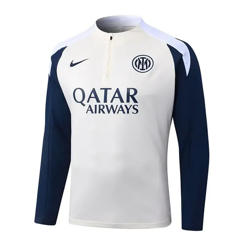 2025/2026 Inter Milan Half-Pull Training Suit Light yellow Football Jersey  Set — view 3