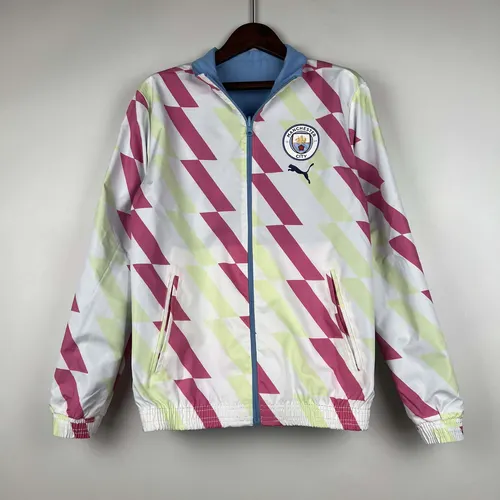 Camiseta de Fútbol Cortavientos Reversible Azul Manchester City 2023/2024  — view 9
