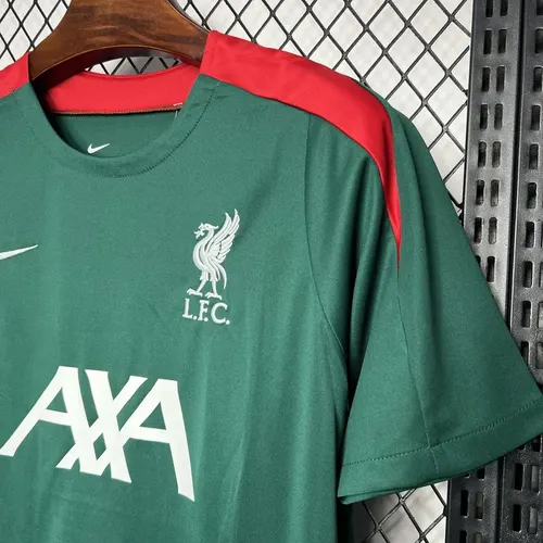 2024/2025 Liverpool Pre-match Training Dark Green Jersey  — view 5