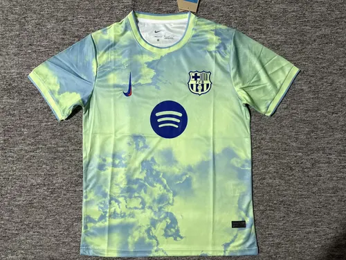 2025/2026 Barcelona Edición Especial Verde Hierba Camiseta de Fútbol  — view 1