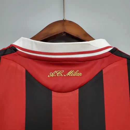 قميص كرة قدم AC Milan الكلاسيكي داخل الأرض 2009/2010 جودة تايلاندية — view 7