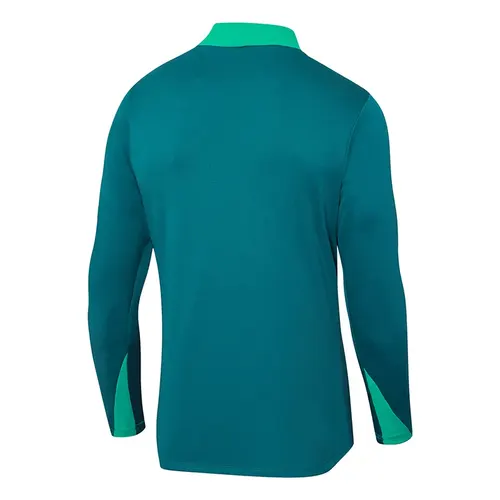 2024-2025 Portugal Halb-Reißverschluss Trainingsanzug Dunkelgrün Fußballtrikot Set — view 4