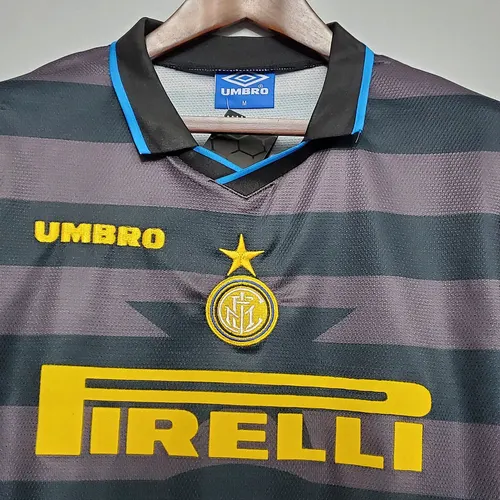 1997/1998 Retro Internazionale Mailand Auswärts Fußballtrikot AAA fan-gradät — view 3