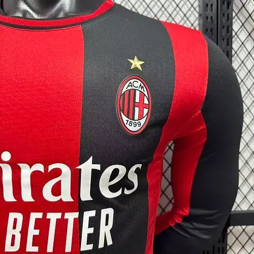 Maillot Domicile Football Manches Longues Version Joueur 2026/2027 AC Milan   — view 6