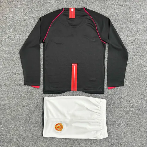 2007/2008 Retro Long Sleeve Manchester United Third Away Football Shirt  Kids Size — view 2