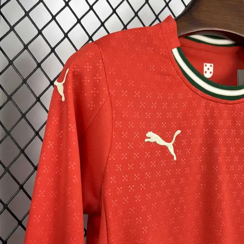 2025/2026 Long Sleeves Portugal Home Football Shirt  Kids Size — view 4