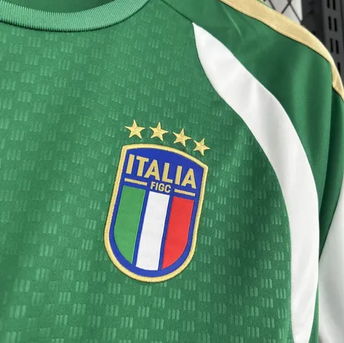 2026 Italie Équipe Nationale Tenue d'Entraînement Vert Maillot de Football   — view 4