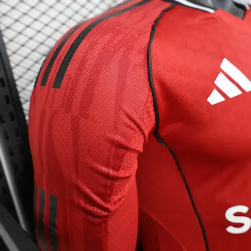 2025/2026 Langarm Spielerversion Manchester United Heimfußballtrikot  — view 7