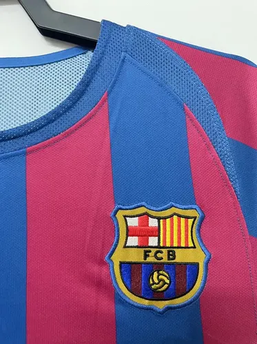 2005/2006 Retro Langarm Barcelona Heim Fußballtrikot UEFA Champions League  — view 7
