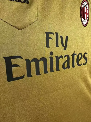 Camisa de Futebol Visitante AC Milan Retrô 2013/2014  — view 4
