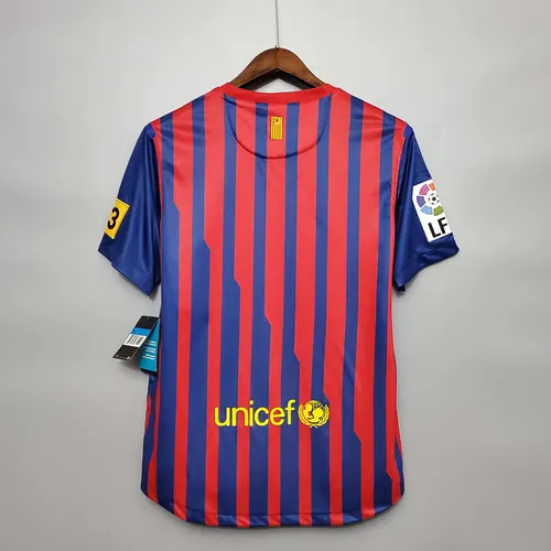 Camisa de Futebol Retro Barcelona Casa 2011/2012  — view 2