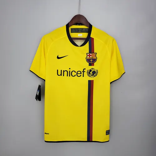 قميص برشلونة الخارجي الرجعي 2008/2009 جودة تايلاندية — view 1
