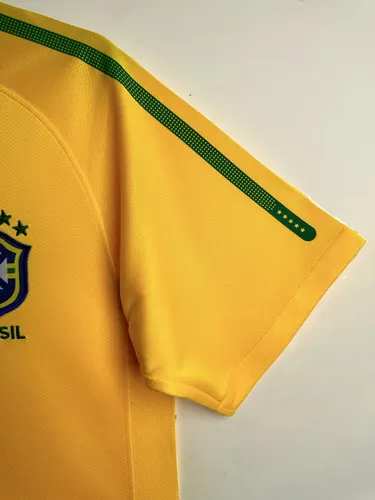 2010 Retro Brazil Home Soccer Jersey  — view 7