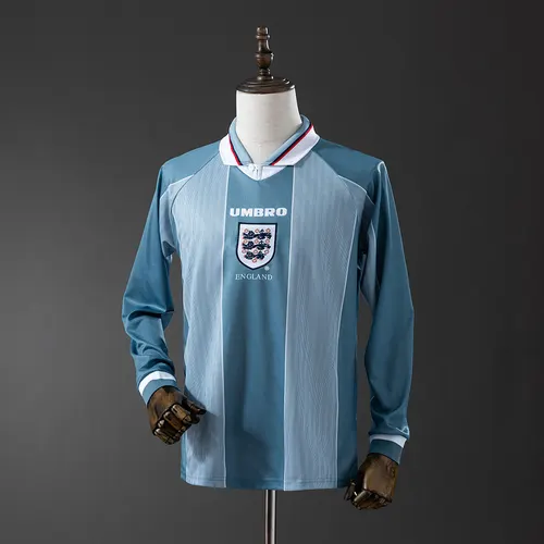 Camisa Retrô 1996 England Away Manga Longa AAA qualidade de fã — view 1