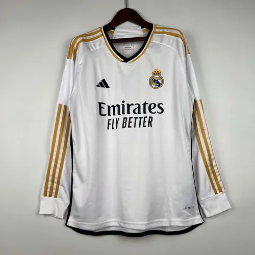 2023/2024 Long Sleeve Real Madrid Home Football Shirt  — view 1