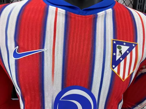 2024/2025 Player Version Atletico Madrid Home Long Sleeve  — view 4