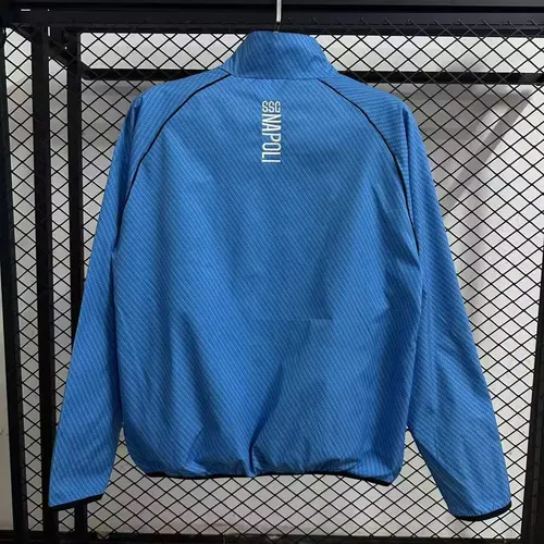 2025/2026 Napoli Windbreaker Blau Fußballtrikot   — view 2