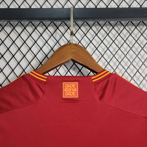 2023/2024 Roma Home Soccer Jersey  — view 5