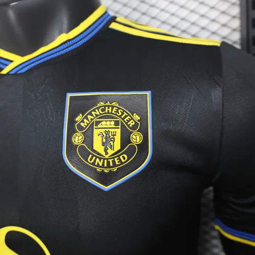 2025/2026 Versión Jugador Manchester United Tercera Equipación Visitante Camiseta de Fútbol  — view 5