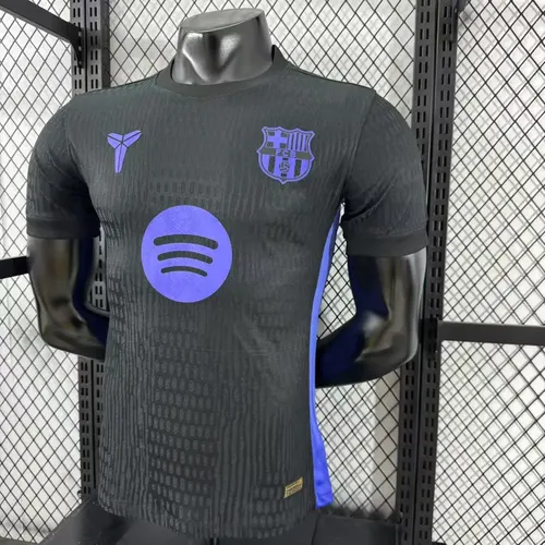 2025/2026 Spielerversion Barcelona Joint Version Schwarz Fußballtrikot  — view 7