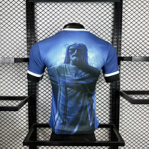 Camisa Brasil 2025/2026 Versão Jogador Edição Especial Jesus Futebol Jersey  — view 2
