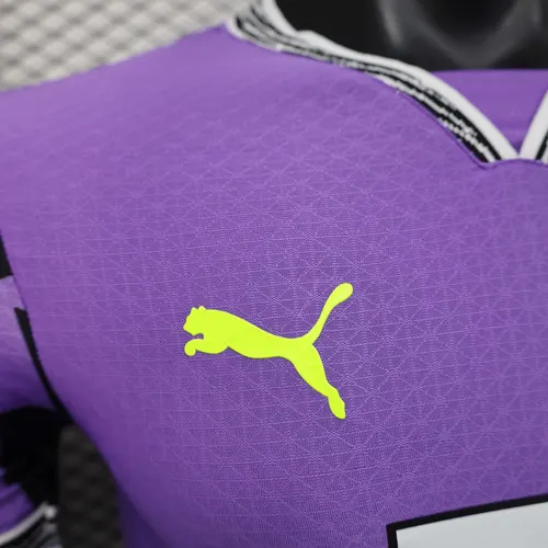 2025/2026 Version Joueur Dortmund Gardien Violet Maillot de football  landaise — view 4