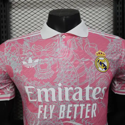2025/2026 Player Version Real Madrid Special Edition Pink Football Jersey  — view 3