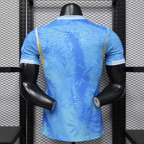 2026 Spielerversion Uruguay Nationalmannschaft Sonderedition Blau Fußballtrikot   — view 2