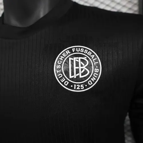 2025/2026 Spielerversion Deutschland 125. Jubiläumsedition Schwarz Fußballtrikot  — view 5