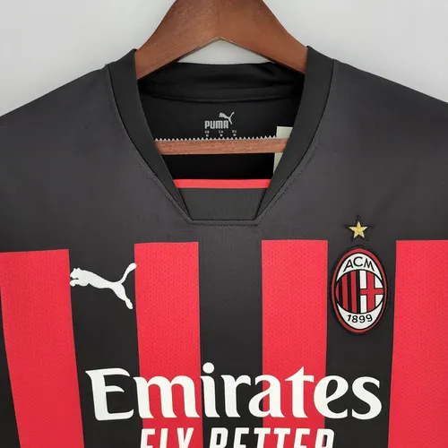 2022/2023 AC Milan Camisa de Futebol Casa  — view 3