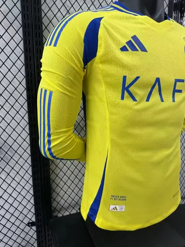 قميص النصر المنزلي بأكمام طويلة نسخة اللاعب لموسم 2024/2025 جودة تايلاندية — view 7