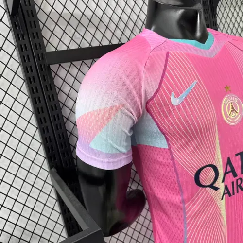 Maillot de football 2025/2026 Version Joueur Psg Paris Saint-Germain Édition Spéciale Rose lande — view 4