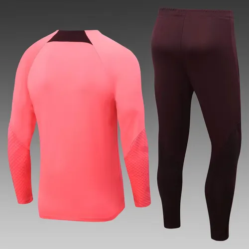 2022/2023 Liverpool Half-Pull Training Suit Pink Jersey  Set — view 2