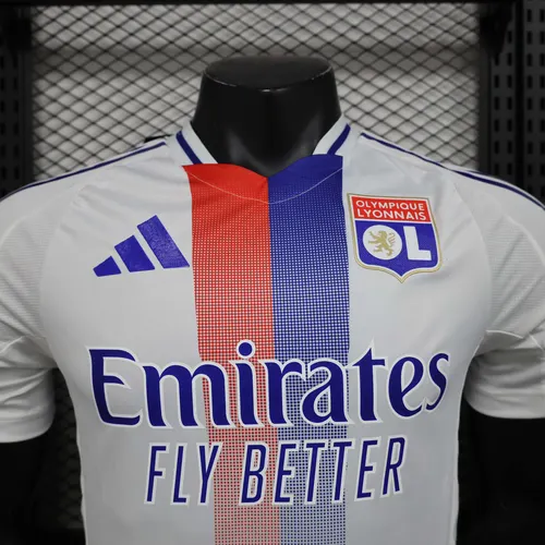 2024/2025 Spielerversion Lyonnais Heim-Fußballtrikot  — view 2