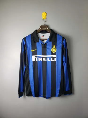 Maillot de football domicile rétro manches longues Internazionale Milan 1998/1999 