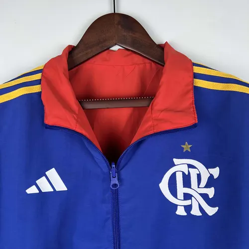 2023-2024 Flamengo Lässig Wende-Windbreaker (Blau-Rot) Fußballtrikot AAA fan-gradät — view 4