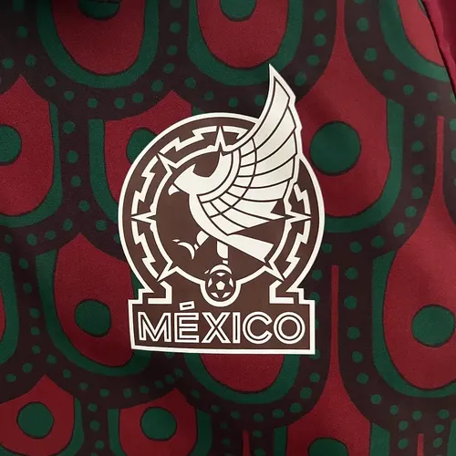 2024 Mexiko Wendbare Windjacke (rot-grün) Fußballtrikot AAA fan-gradät — view 5