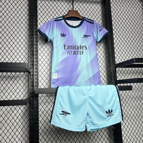 2024/2025 Arsenal Drittauswärts Fußballtrikot AAA fan-gradät Kindergröße — view 3