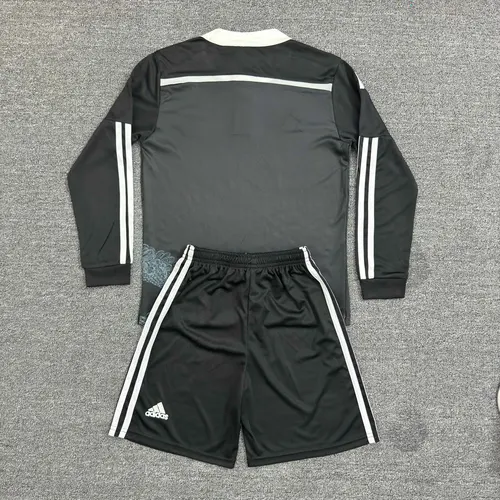 2014/2015 Retro Langarm Real Madrid Drittauswärts Fußballtrikot  Kindergröße — view 2