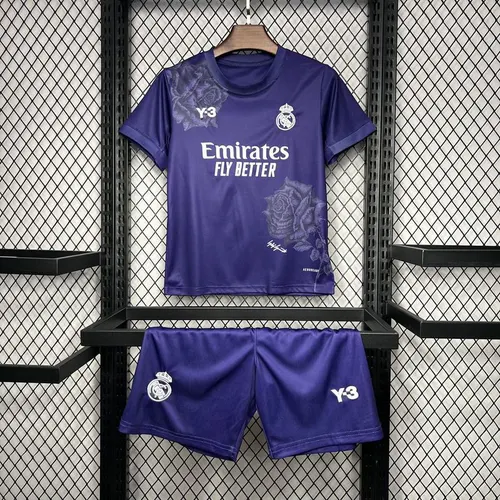 Maillot Violet Édition Spéciale Y-3 Real Madrid 2024/2025  Taille Enfant
