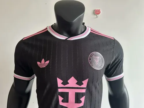 2025/2026 Player Version Inter Miami Zweites Auswärts Schwarzes Fußballtrikot  — view 3