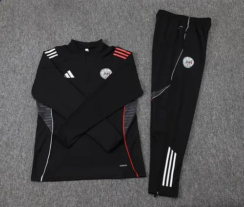 2025/2026 Ajax Conjunto de Entrenamiento Media Cremallera Negro Camiseta de Fútbol  Set — view 7