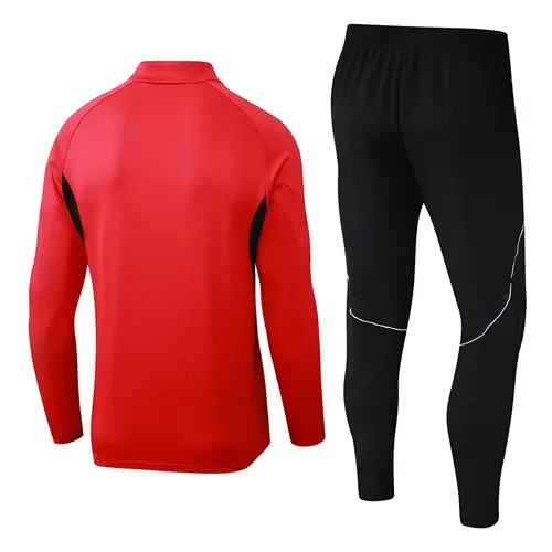 2025/2026 Arsenal Halb-Reißverschluss Trainingsanzug Rot Fußballtrikot AAA fan-gradät Set — view 2