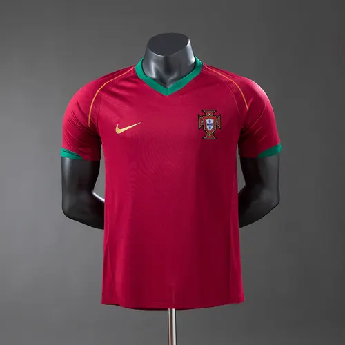 2006 Retro Player Version Portugal Home Jersey  — view 1