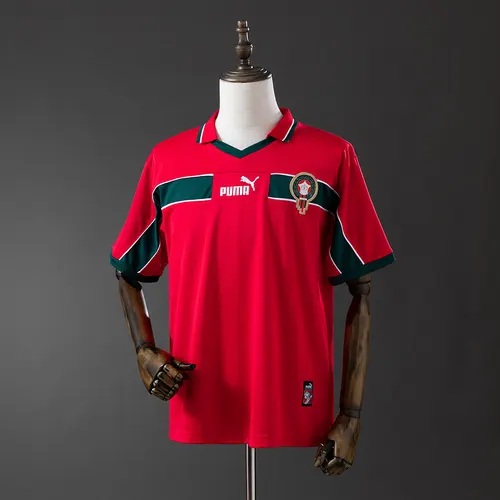 1998 Retro Marokko Nationalmannschaft Auswärtstrikot AAA Fan-Qualität — view 1