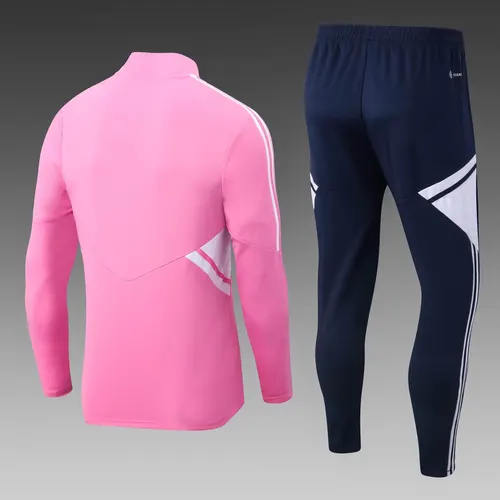 Conjunto de Treino Meia-Puxada Lyonnais Rosa 2022/2023 — view 2