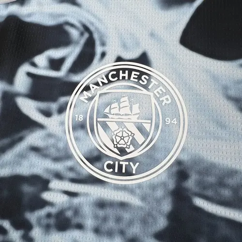 2025/2026 Manchester City Schwarz-Blau Konzeptversion Fußballtrikot  — view 5