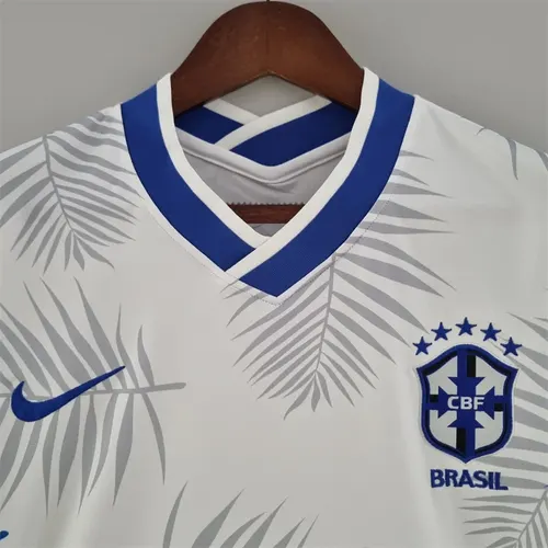 2022 Brasil Camisa de Futebol Branca Clássica  — view 3